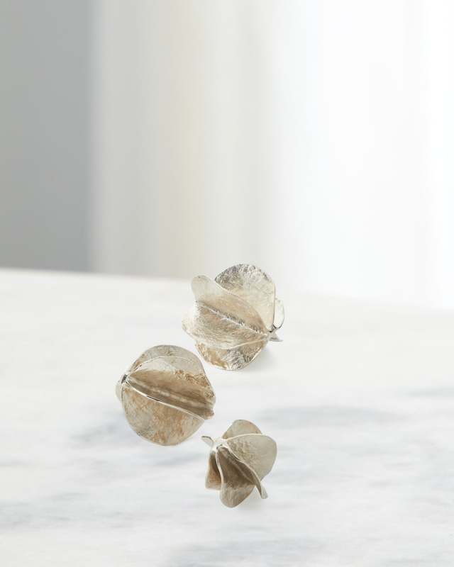 Silver Spheres, Set of 3
